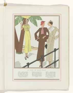 Art - Got - Beauté, Feuillets de l' elegance féminine, March 1932, No. 139, 12th Year, p. 17, anonymous, 1932 Canvas Print