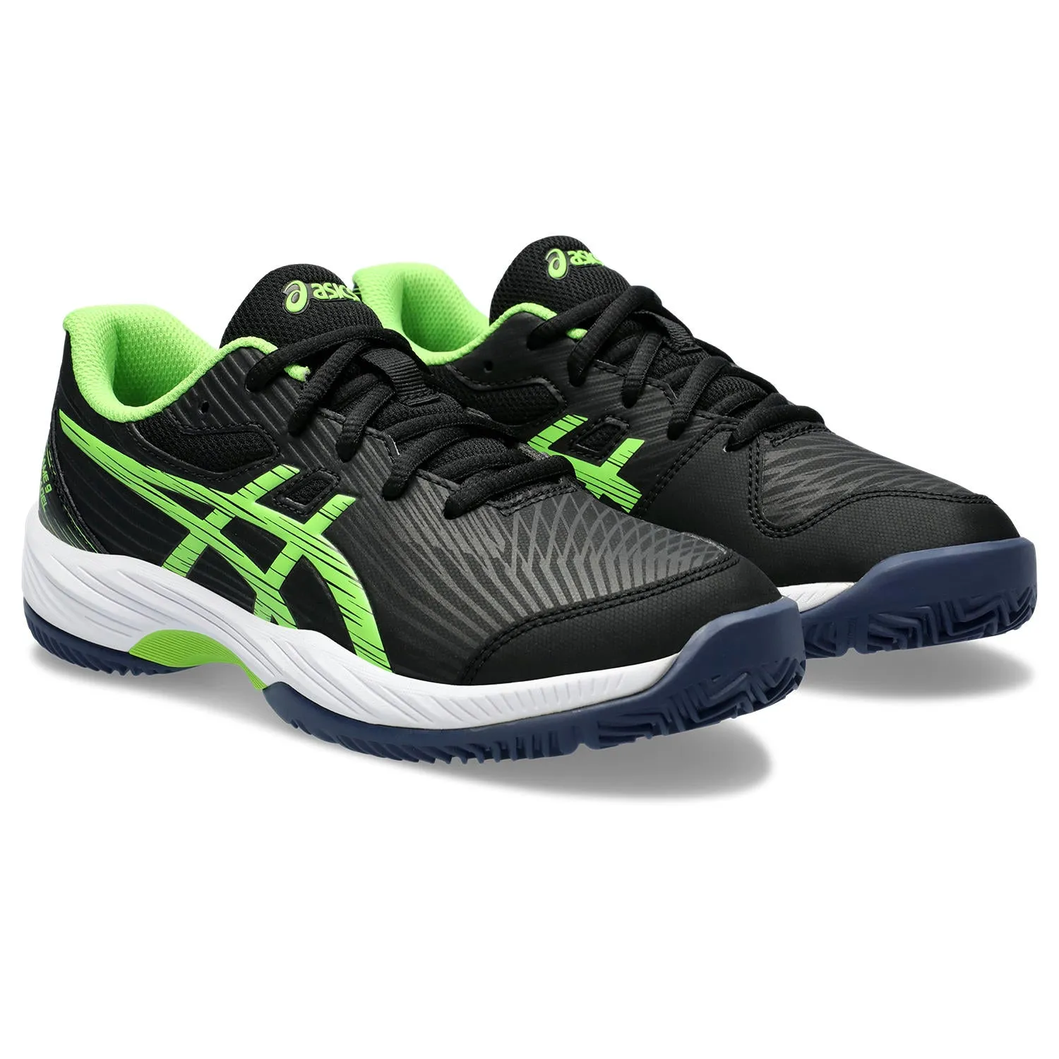 Asics Padelschoen Gel Game 9 GS Junior Zwart - Lime