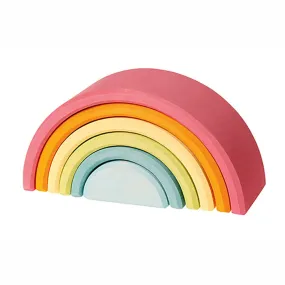 Authentic Grimm's Pastel Rainbow Toy 6-Piece