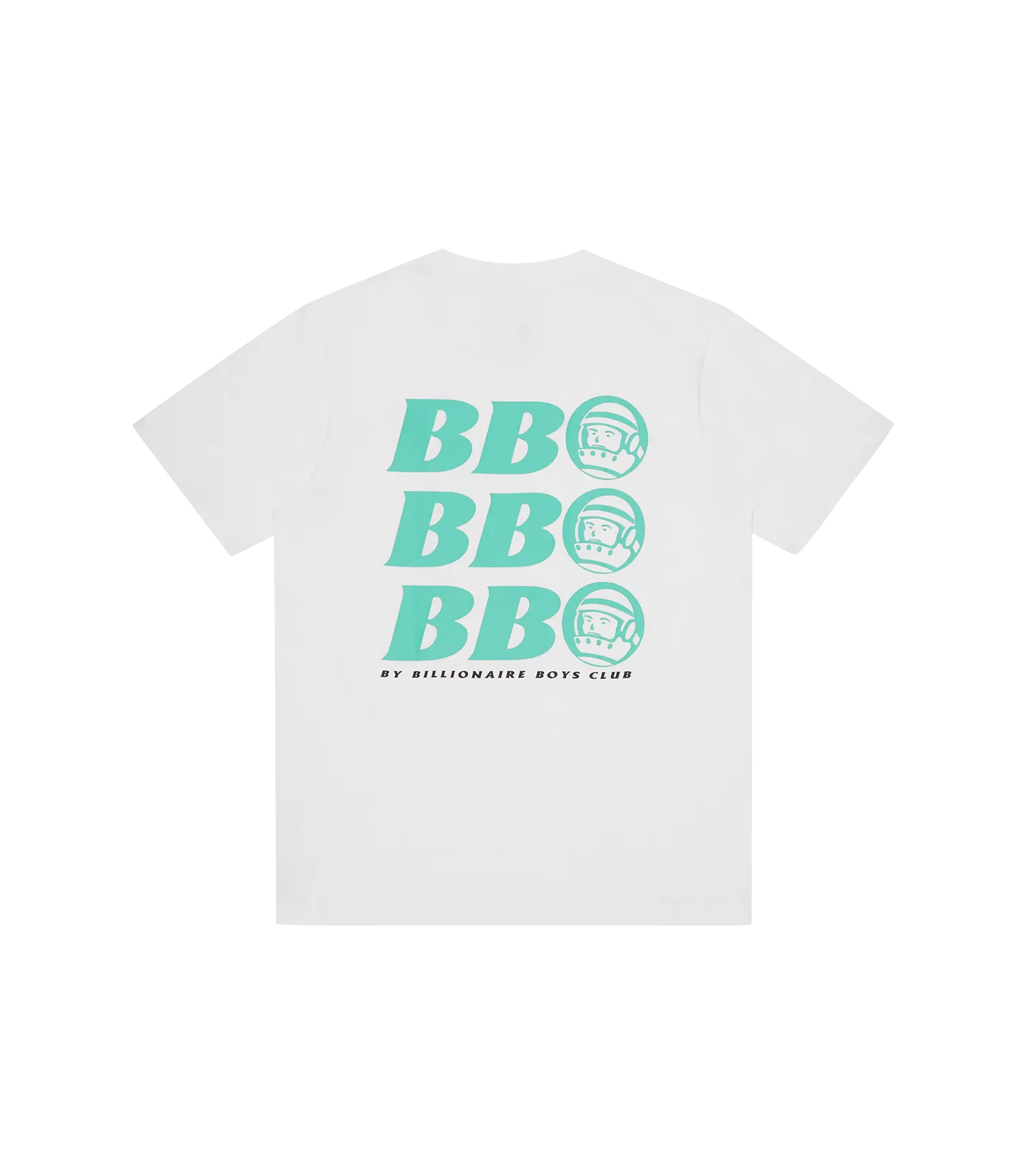 BB ASTRO REPEAT LOGO T-SHIRT - WHITE/GREEN LOGO