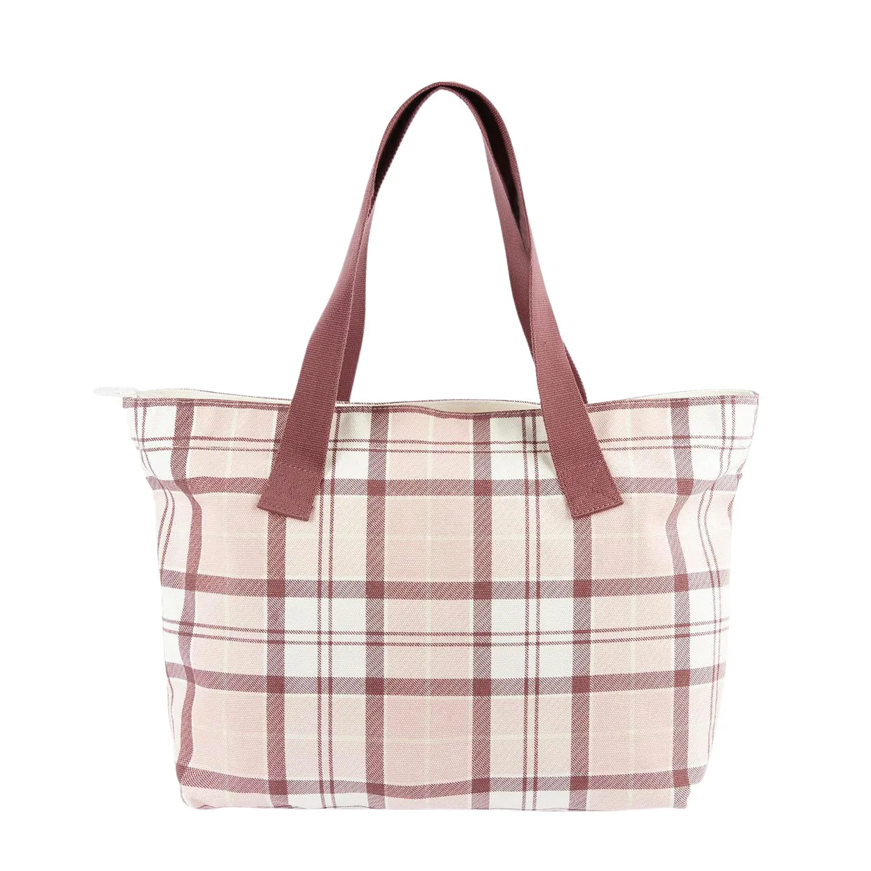 Borsa Barbour Printed Shopper Tartan Rosa / Bianco