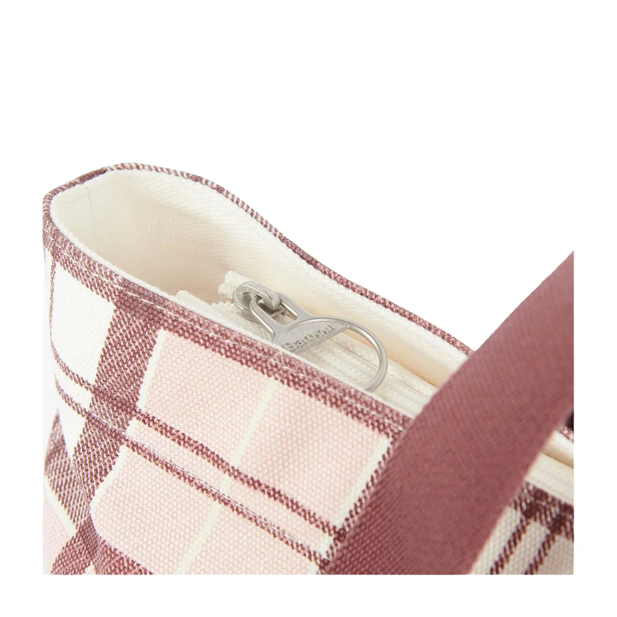 Borsa Barbour Printed Shopper Tartan Rosa / Bianco