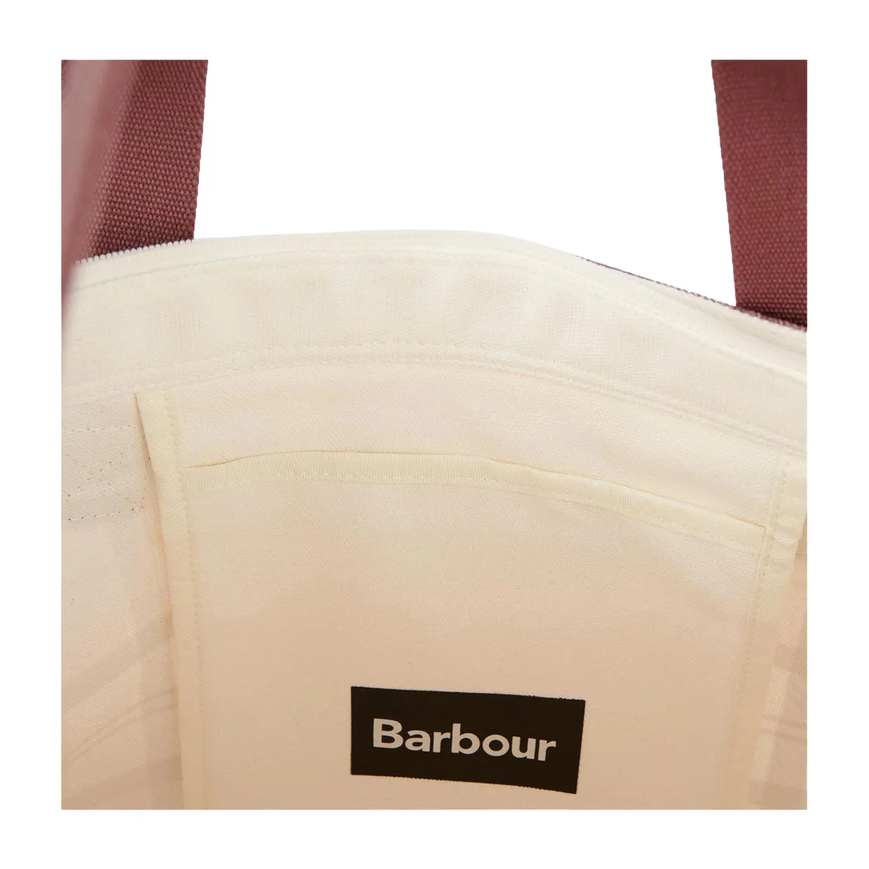 Borsa Barbour Printed Shopper Tartan Rosa / Bianco