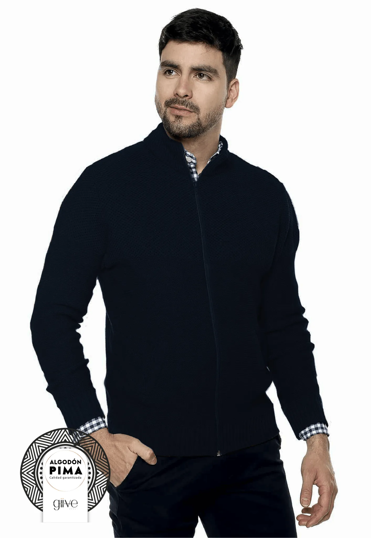 Chaqueta Colmena Jersey Con Algodón Pima