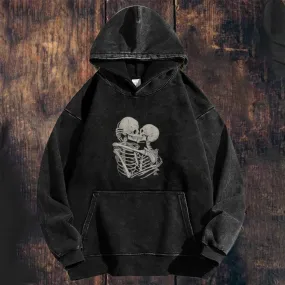 Mens Vintage Skeleton Hoodies