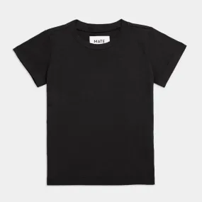 mini organic cotton classic tee | jet black