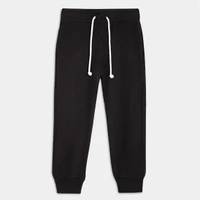 mini organic terry classic jogger | jet black