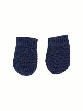 Navy Knitted Gloves/Mittens