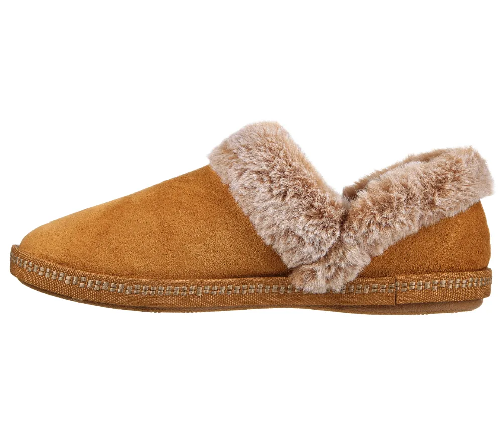 Papuci casual, dama, SKECHERS Cozy CampFire Fresh, 167219-CSNT maro, piele ecologica