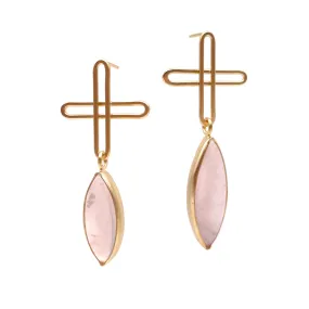 Plus Rose Quartz Earrings