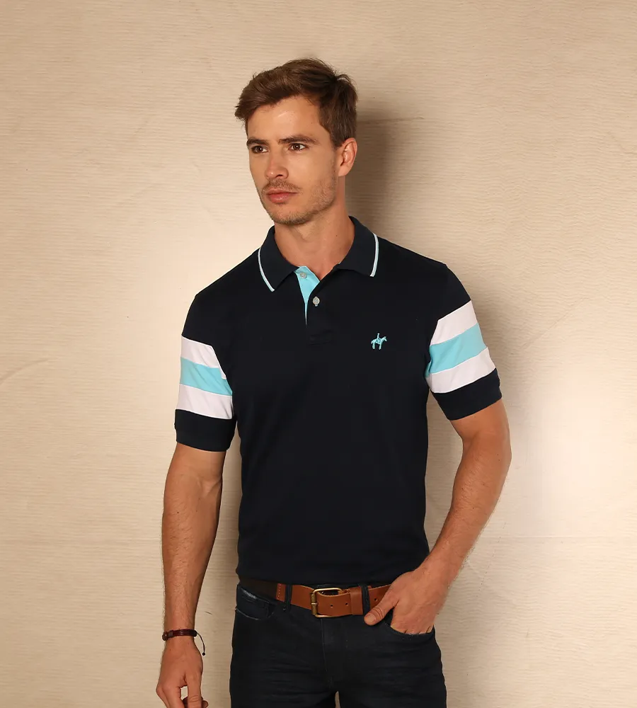 Polo Bloques Azul Navy Ref. 129010424