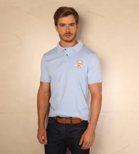 Polo Estampada Azul Celeste Ref. 131020224