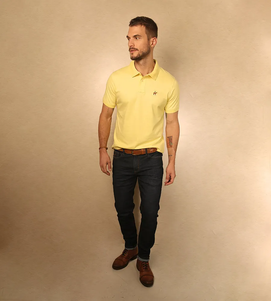 Polo Fondo Entero Amarillo Claro Ref. 101021123