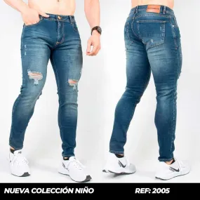 Y2005 PN CABALLERO SKINNY BOT AZUL OSCURO