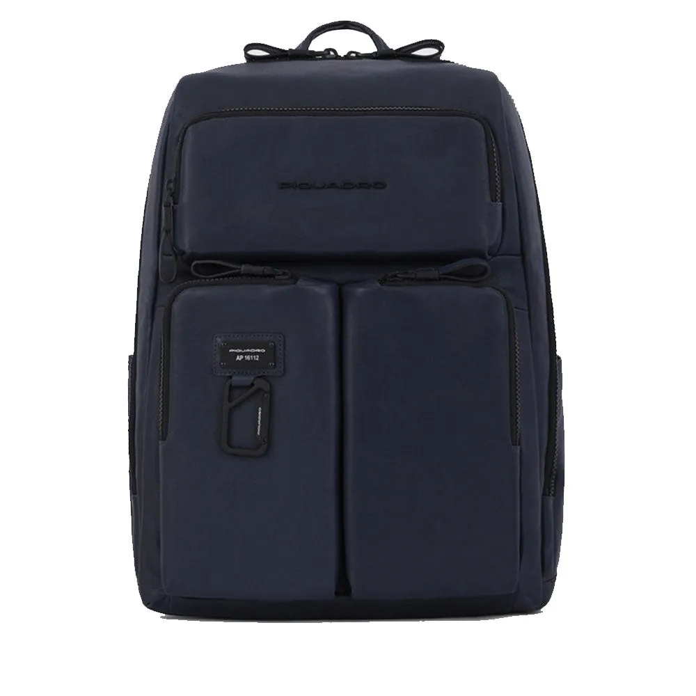 Zaino PIQUADRO Porta Pc 15 e iPad in Pelle Blu Linea Harper - CA3349AP